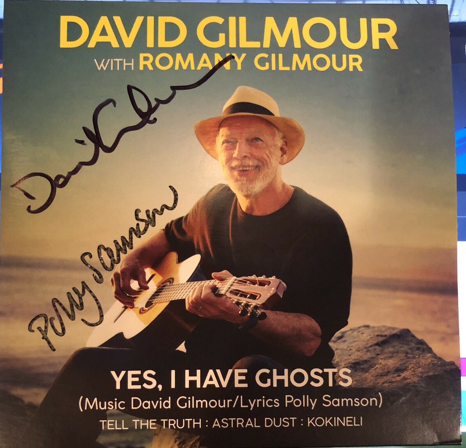 David Gilmour Pink Floyd Signed CD