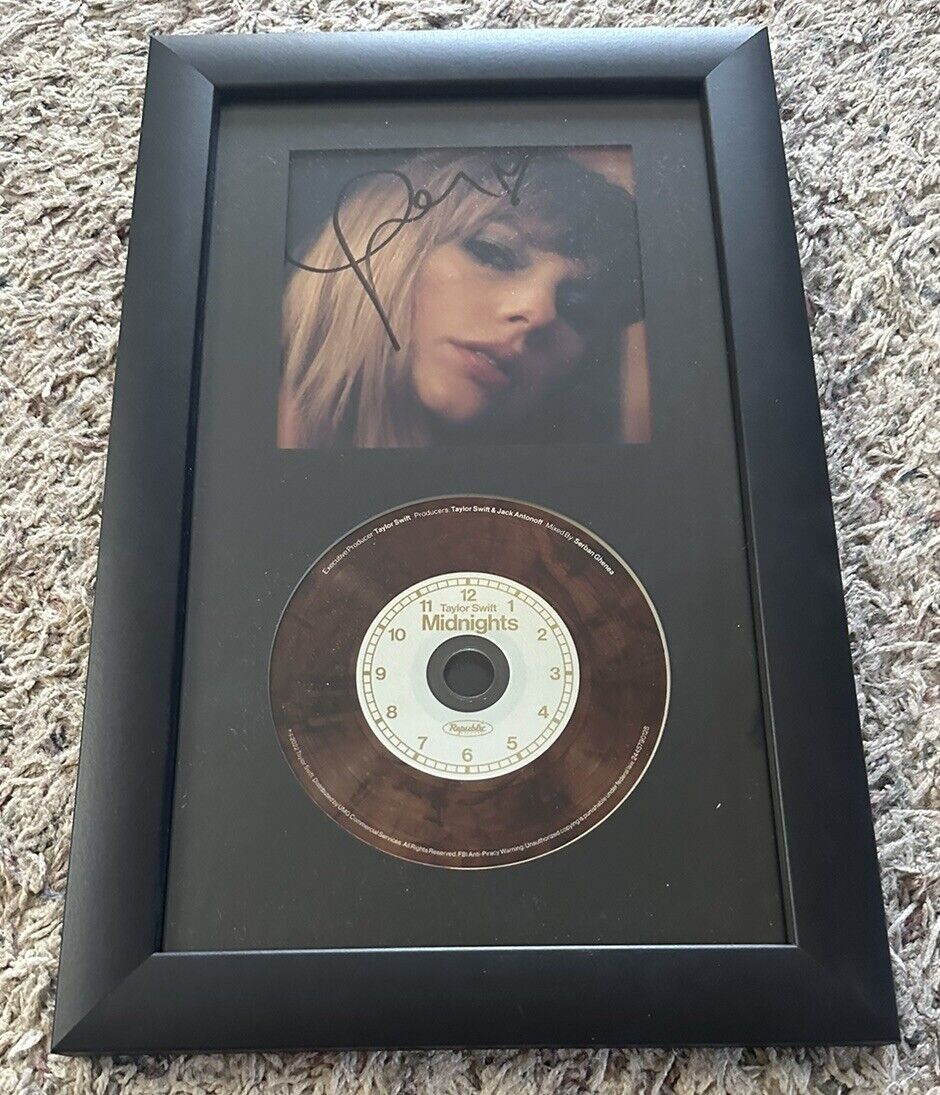 Taylor Swift Midnights Autographed CD
