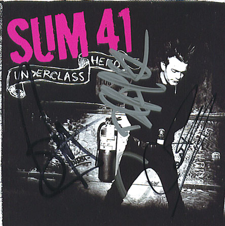 Sum 41 Signed Autographed CD